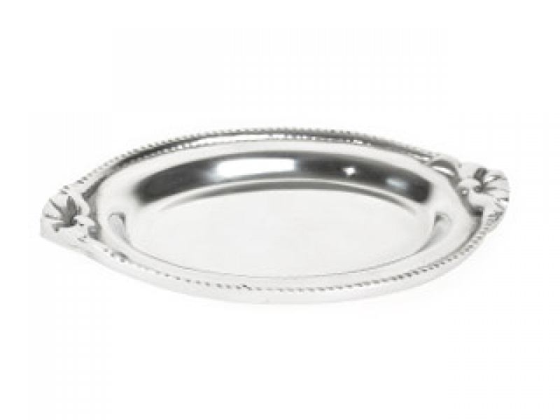 CHAROLA MORELIA  PLANA OVAL CH CHAROLA EN PEWTER